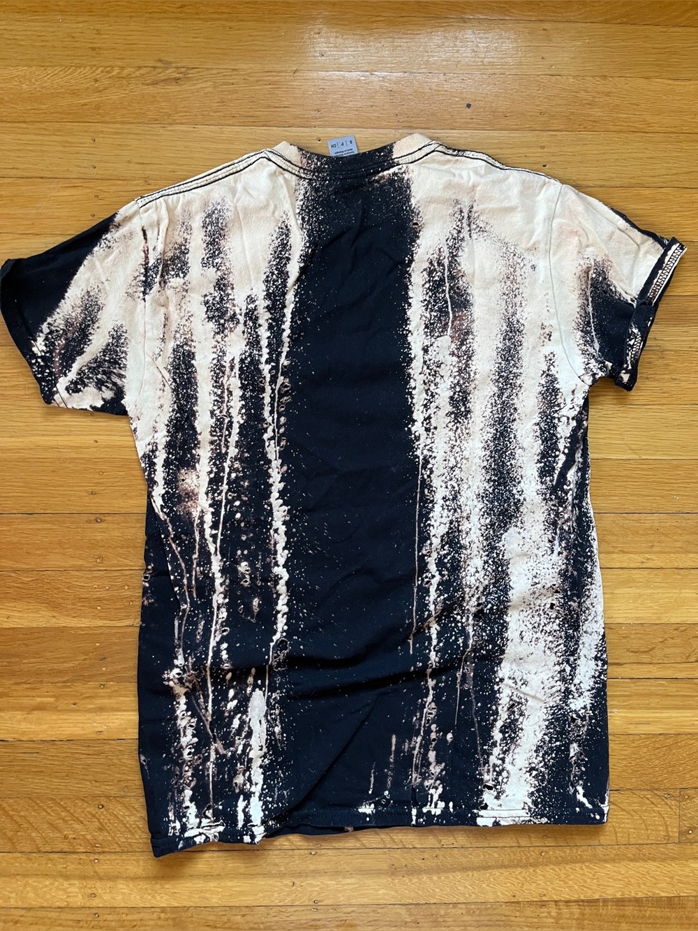 Handmade trashed distressed destroyed bleach tie-dye t-shirt punk goth grunge s - Picture 9 of 9